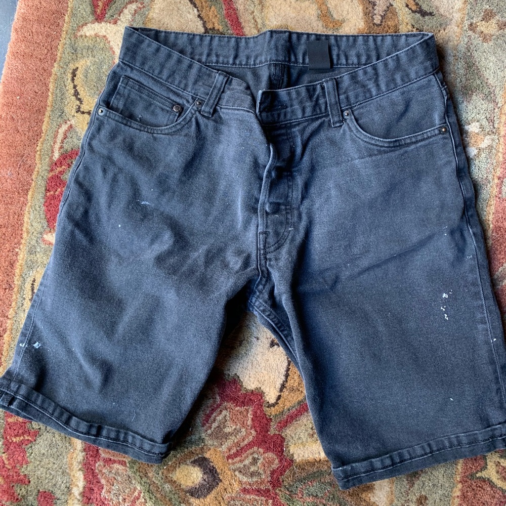 H&M Black Jean Shorts